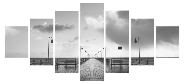 Obraz - Promenáda u pobřeží (210x100 cm)