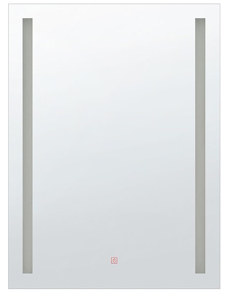 LED koupelnové zrcadlo MARTINET 70 cm 90 cm Stříbrná