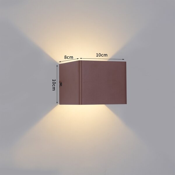 Brilagi - LED Venkovní nástěnné svítidlo DONNANI LED/5W/230V hnědá IP44