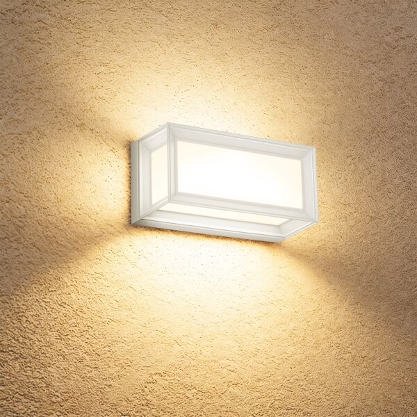 Brilagi - LED Venkovní nást. svítidlo se senzorem PARKER LED/12W/230V bílá IP44