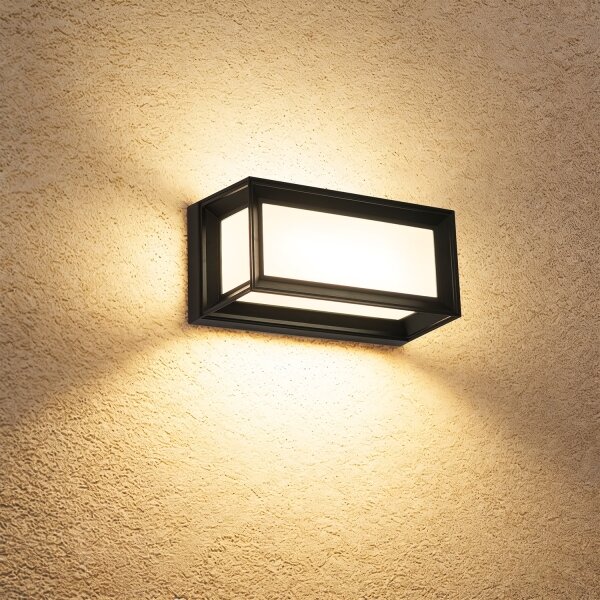 Brilagi - LED Venkovní nást. svítidlo se senzorem PARKER LED/12W/230V černá IP44