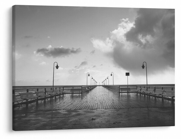 Obraz - Promenáda u pobřeží (70x50 cm)