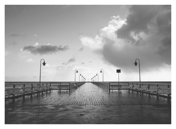 Obraz - Promenáda u pobřeží (70x50 cm)