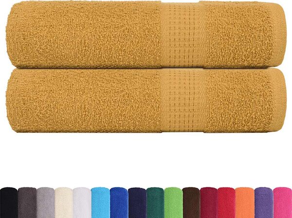 Ručníky FROGN 2 ks zlaté 50x100 cm 360 g/m² 136806