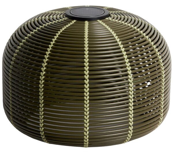Kave Home Zelená zahradní solární lampa Garoina Ø 50 cm