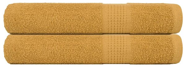 Saunové osušky FROGN 2 ks zlaté 80x200 cm 360 g/m² 136815