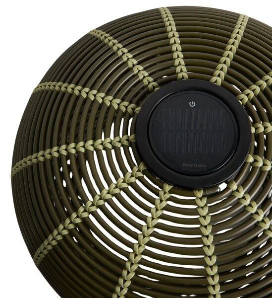 Kave Home Zelená zahradní solární lampa Garoina Ø 50 cm