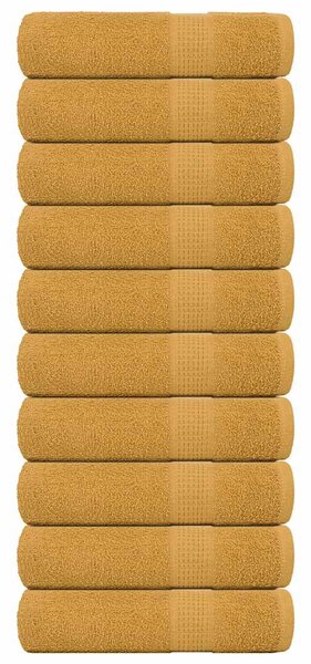 Ručníky FROGN 10 ks zlaté 50x100 cm 360 g/m² 136808