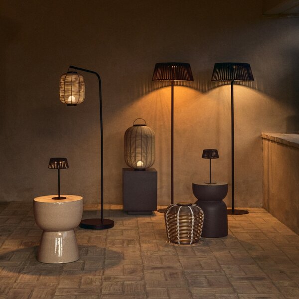 Kave Home Zelená zahradní solární lampa Garoina Ø 35 cm