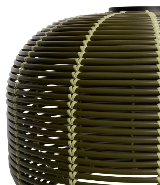 Kave Home Zelená zahradní solární lampa Garoina Ø 50 cm