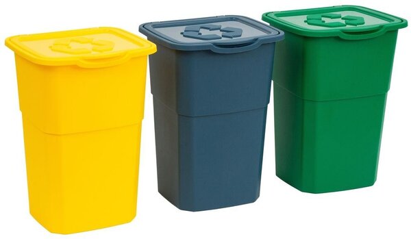 Eco Set Odpadkových košů na tříděný odpad 3x50 l DEA HOME Z0429MAB04000