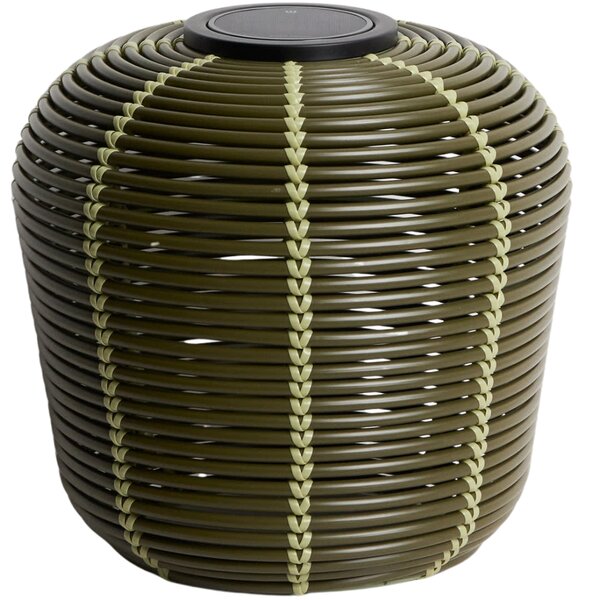 Kave Home Zelená zahradní solární lampa Garoina Ø 35 cm