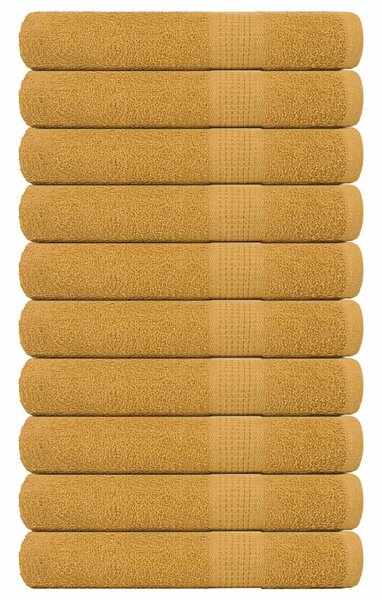 Saunové osušky FROGN 10 ks zlaté 80x200 cm 360 g/m² 136817