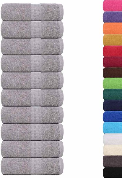Ručníky FROGN 10 ks šedé 30x30 cm 360 g/m² 136826