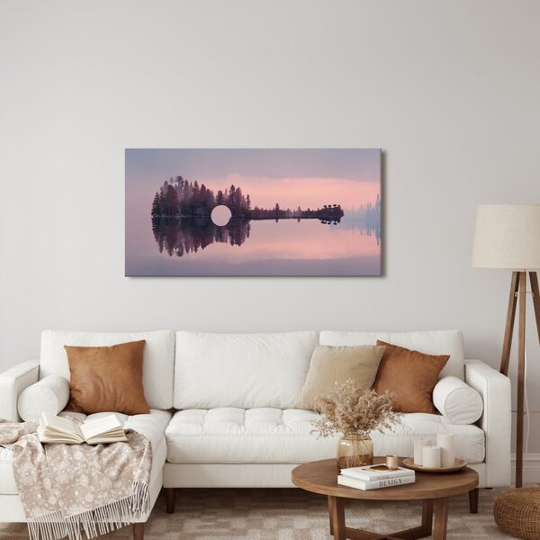 Obraz kytarová lesní stylizace