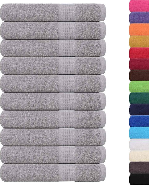 Saunové osušky FROGN 10 ks šedé 80x200 cm 360 g/m² 136841
