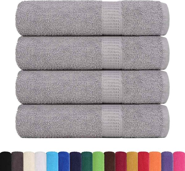 Ručníky do sprchy FROGN 4 ks šedé 70 x 140 cm 360 g/m² 136834