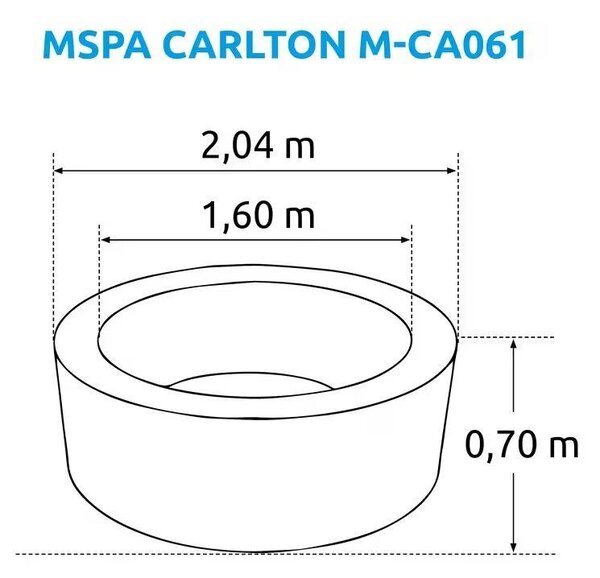 Carlton M-CA062 Vířivý bazén 930 l MSPA 11400298