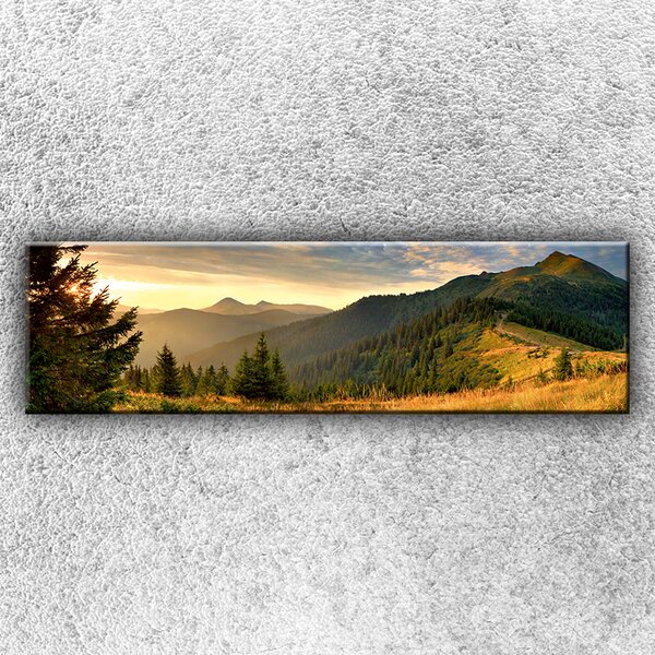 IMPAR Fotografie na plátno Slunné hory 1 140x40 cm