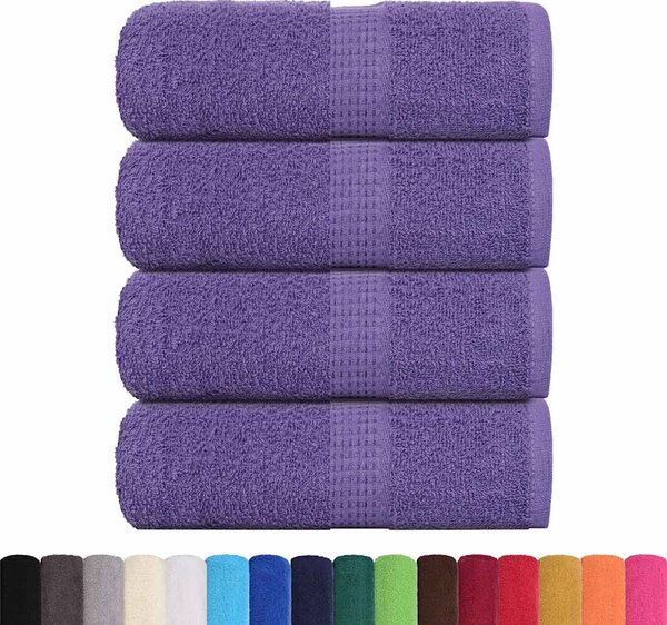 Ručníky pro hosty FROGN 4 ks fialové 30x50 cm 360 g/m² 136876