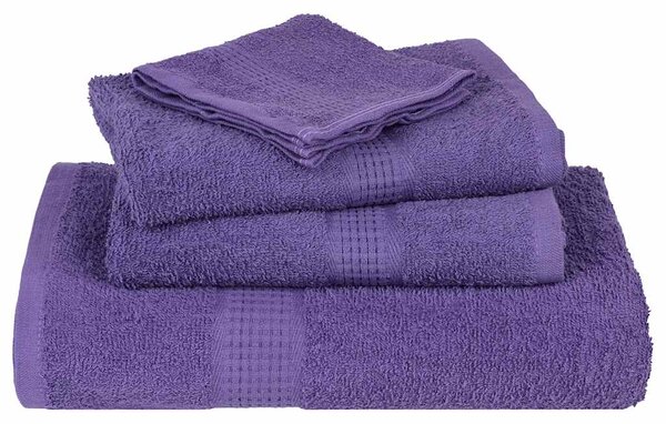 Ručníky pro hosty FROGN 10 ks fialové 30x50 cm 360 g/m² 136877