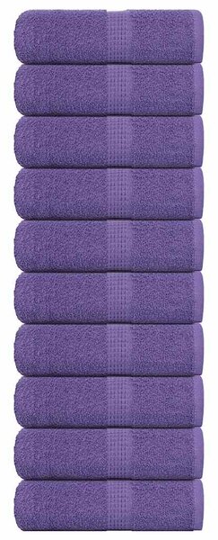 Ručníky pro hosty FROGN 10 ks fialové 30x50 cm 360 g/m² 136877