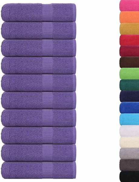 Ručníky do sprchy FROGN 10 ks fialové 70x140 cm 360 g/m² 136883
