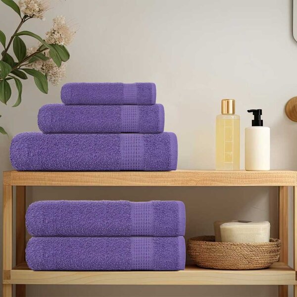 Ručníky do sprchy FROGN 10 ks fialové 70x140 cm 360 g/m² 136883