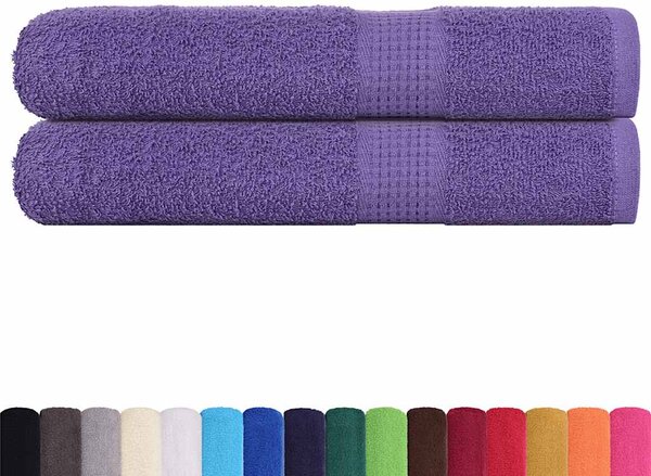 Saunové osušky FROGN 2 ks fialové 80x200 cm 360 g/m² 136887