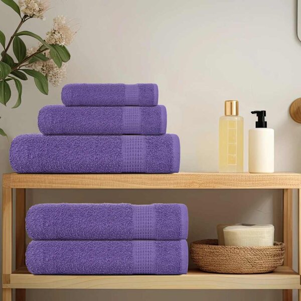 Saunové osušky FROGN 2 ks fialové 80x200 cm 360 g/m² 136887