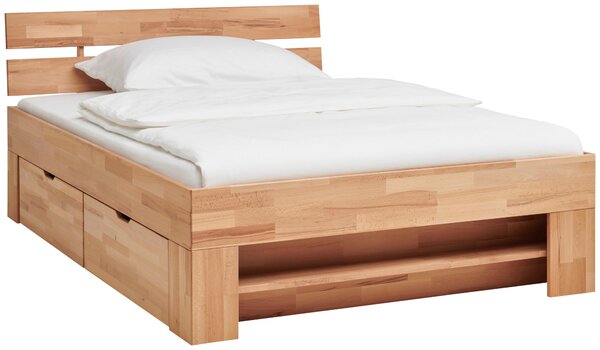 POSTEL S ÚLOŽNÝM PROSTOREM, 140/200 cm barvy buku Livetastic - Jednolůžkové postele, Online Only