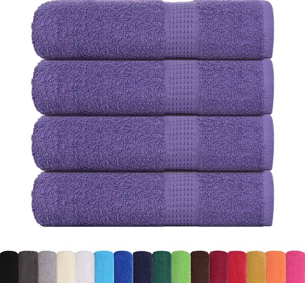 Ručníky do sprchy FROGN 4 ks fialové 70 x 140 cm 360 g/m² 136882