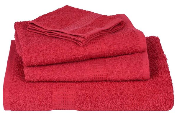 Ručníky FROGN 4 ks červené 30x30 cm 360 g/m² 136921