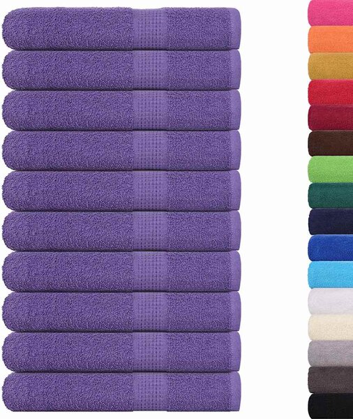 Ručníky FROGN 10 ks fialové 100x200 cm 360 g/m² 136892