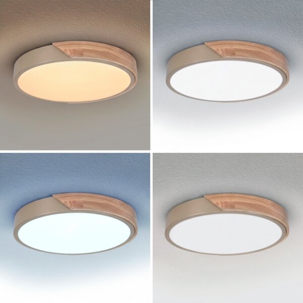 BRILAGI - LED Stmívatelné svítidlo PILANA LED/48W/230V dub/béžová pr. 40 cm + DO