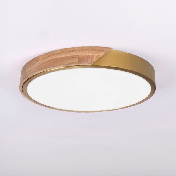 BRILAGI - LED Stropní svítidlo PILANA LED/24W/230V dub/zlatá pr. 30 cm