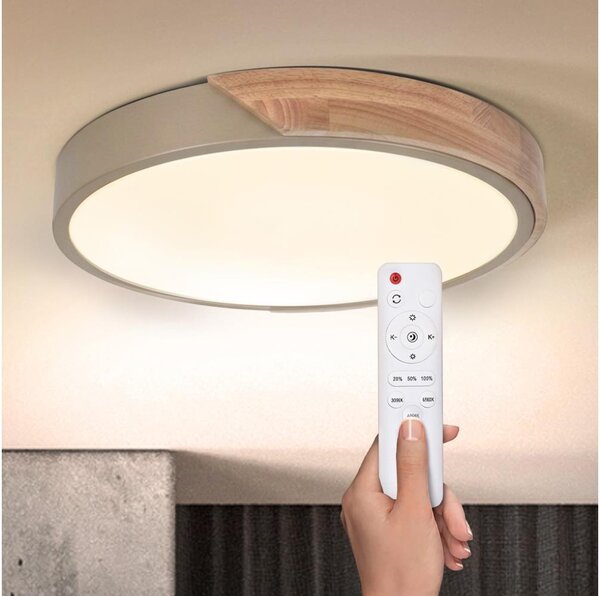 BRILAGI - LED Stmívatelné svítidlo PILANA LED/48W/230V dub/béžová pr. 40 cm + DO