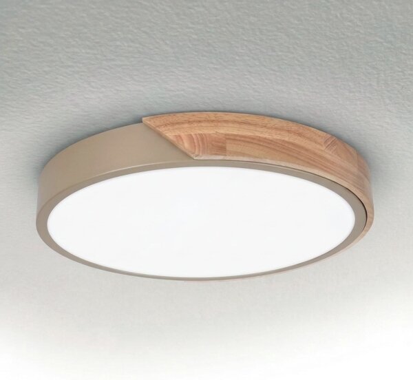 BRILAGI - LED Stropní svítidlo PILANA LED/24W/230V dub/béžová pr. 30 cm