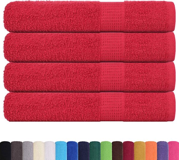 Saunové osušky FROGN 4 ks červené 80x200 cm 360 g/m² 136936