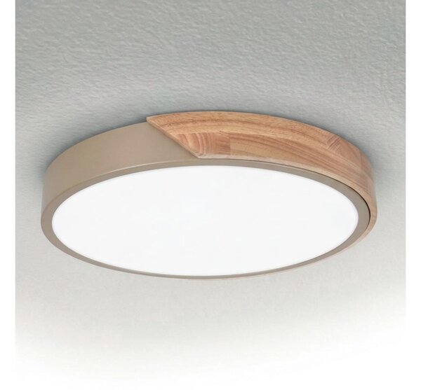 BRILAGI - LED Stropní svítidlo PILANA LED/24W/230V dub/béžová pr. 30 cm