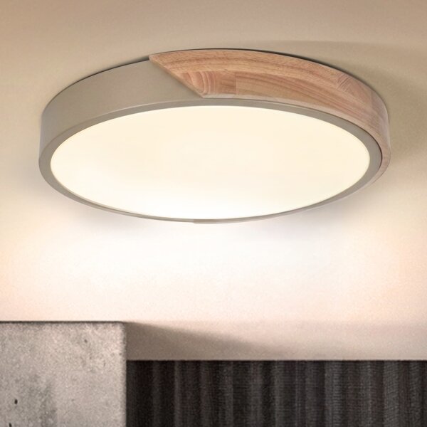 BRILAGI - LED Stropní svítidlo PILANA LED/24W/230V dub/béžová pr. 30 cm