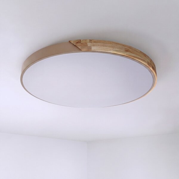 BRILAGI - LED Stmívatelné svítidlo PILANA LED/72W/230V dub/béžová pr. 80 cm + DO