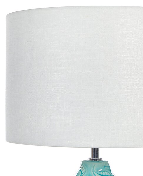 Stolní lampa ATABA Keramika Tyrkysová