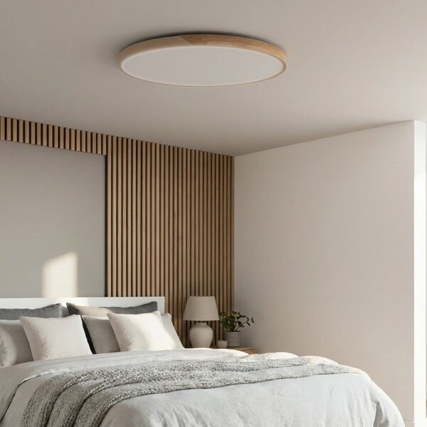 BRILAGI - LED Stmívatelné svítidlo PILANA LED/72W/230V dub/béžová pr. 80 cm + DO