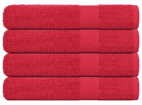 Saunové osušky FROGN 4 ks červené 80x200 cm 360 g/m² 136936