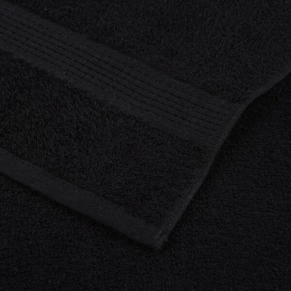 Ručníky FROGN 4 ks černé 50x100 cm 360 g/m² 136951