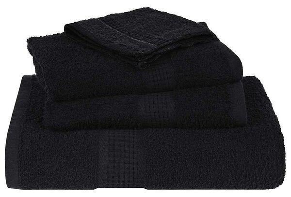 Ručníky FROGN 4 ks černé 50x100 cm 360 g/m² 136951