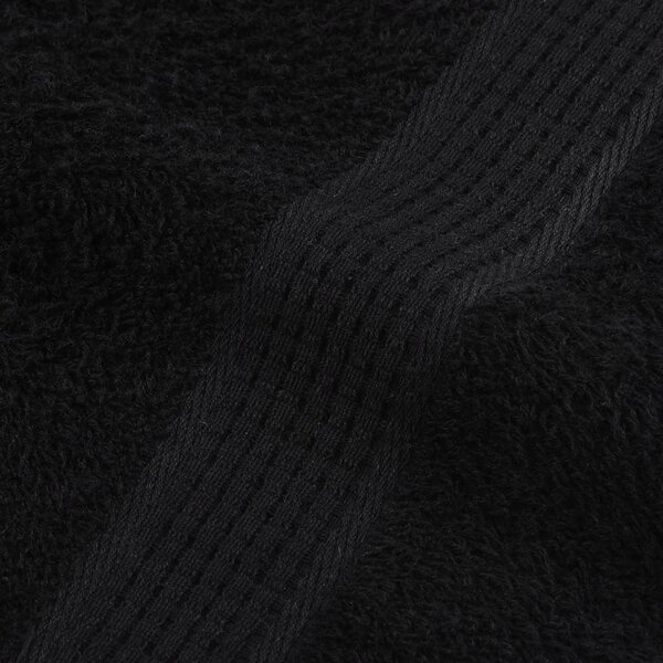 Ručníky FROGN 10 ks černé 50x100 cm 360 g/m² 136952