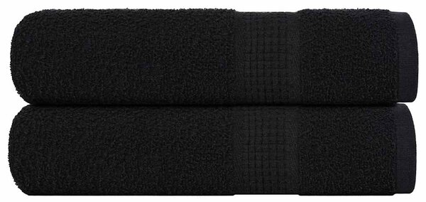 Ručníky do sprchy FROGN 2 ks černé 70 x 140 cm 360 g/m² 136953
