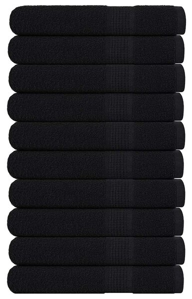 Saunové osušky FROGN 10 ks černé 80x200 cm 360 g/m² 136961
